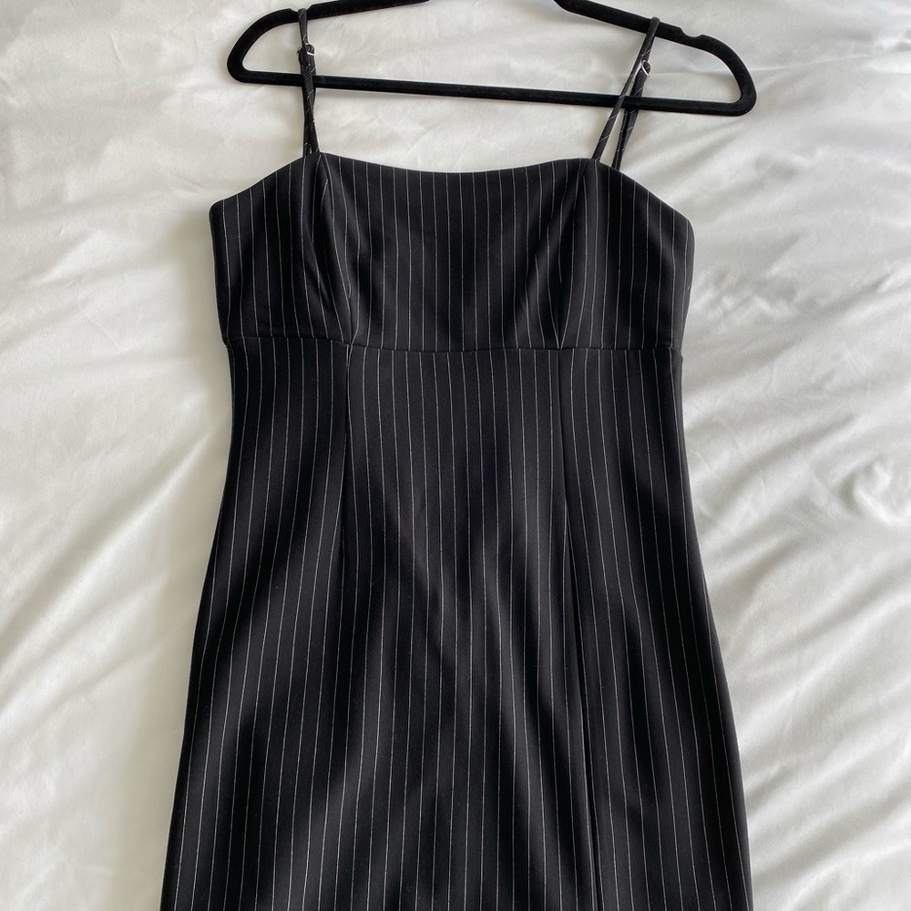 Pinstripe Mini Dress